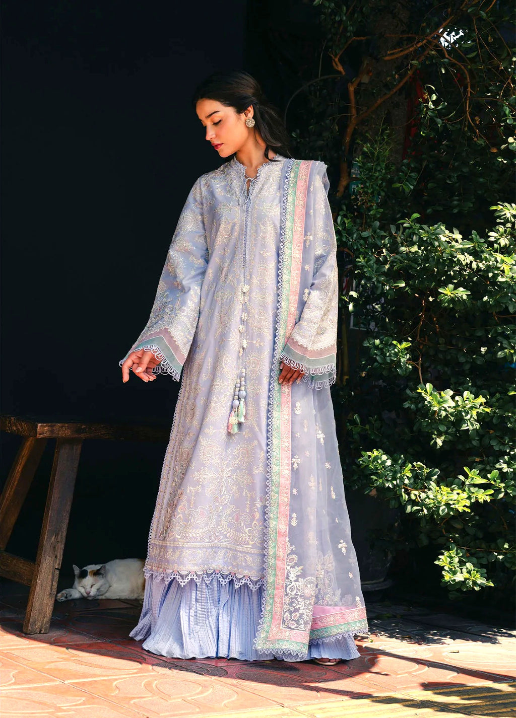 Mulaqat by Afrozeh Unstitched Embroidered Lawn 3 Piece Suit