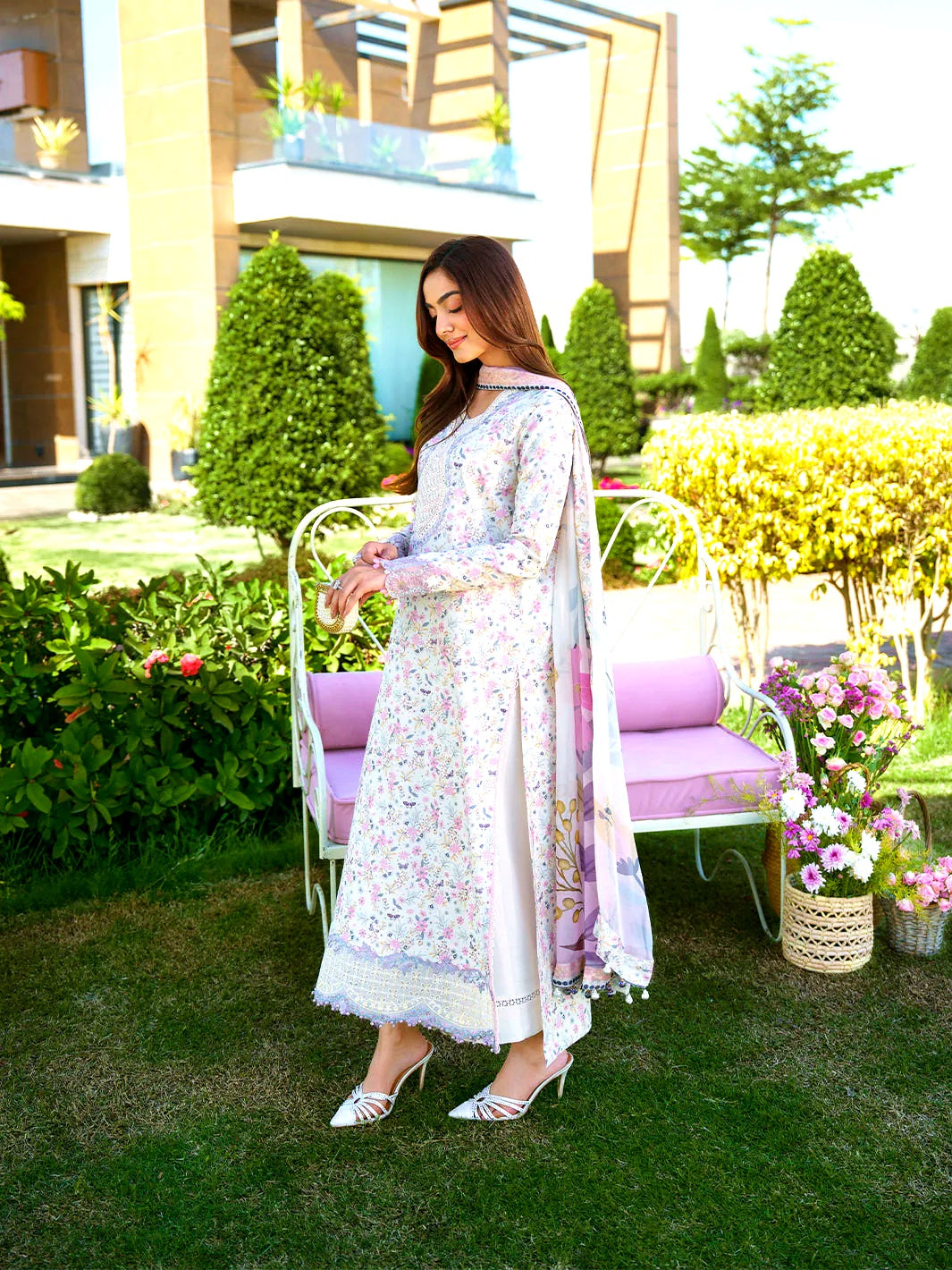 Izel Unstitched Embroidered Lawn 3 Piece Suit-summer collection