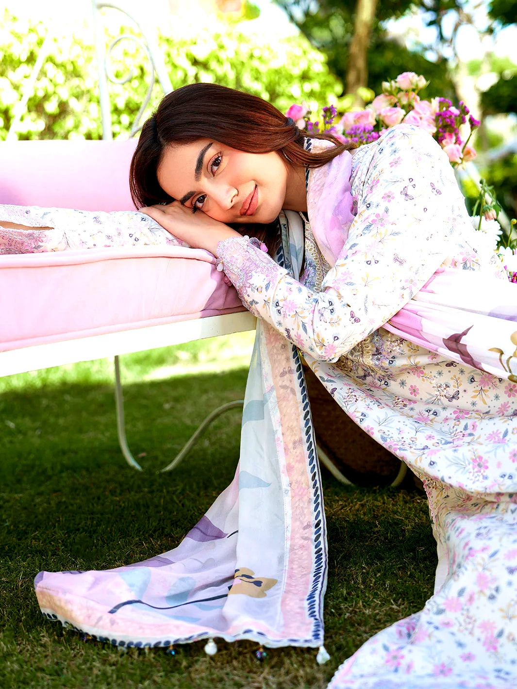Izel Unstitched Embroidered Lawn 3 Piece Suit-summer collection