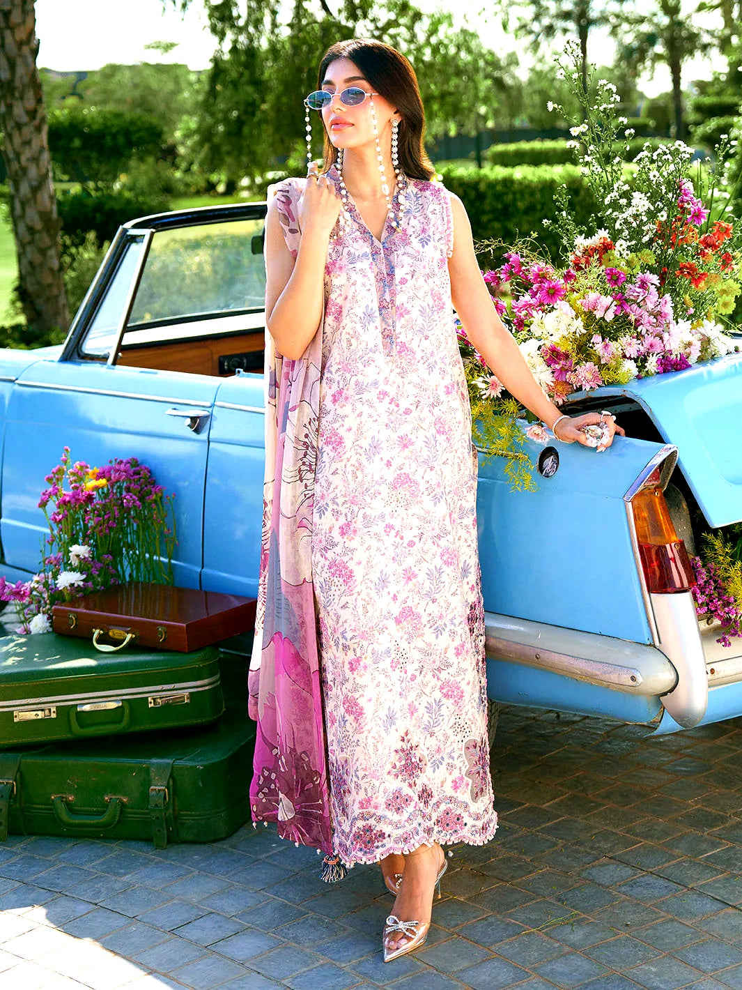 Sunset Muse by Izel Unstitched Embroidered Lawn 3 Piece Suit-summer collection