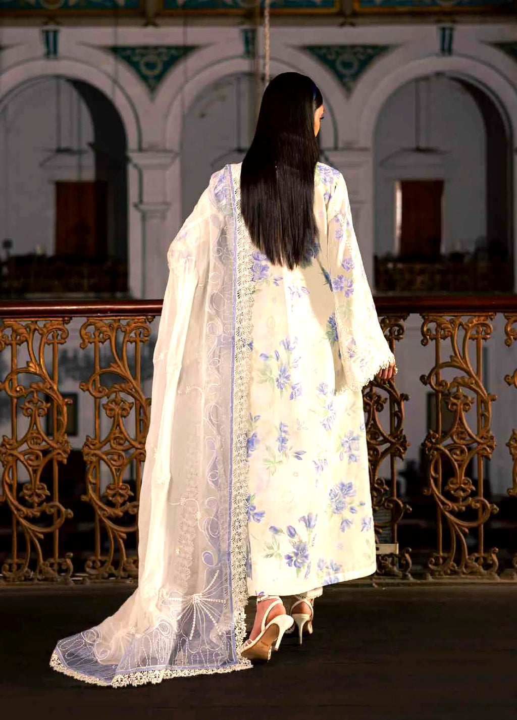 Maya by Nureh Unstitched Embroidered Luxury Lawn 3 Piece Suit